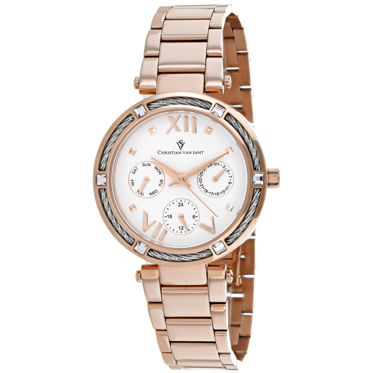 Christian Van Sant Women's Sienna White Dial Watch