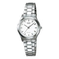 Casio Women’s White Dial Watch with Stainless Steel Bracelet - LTP-1275D-7A
