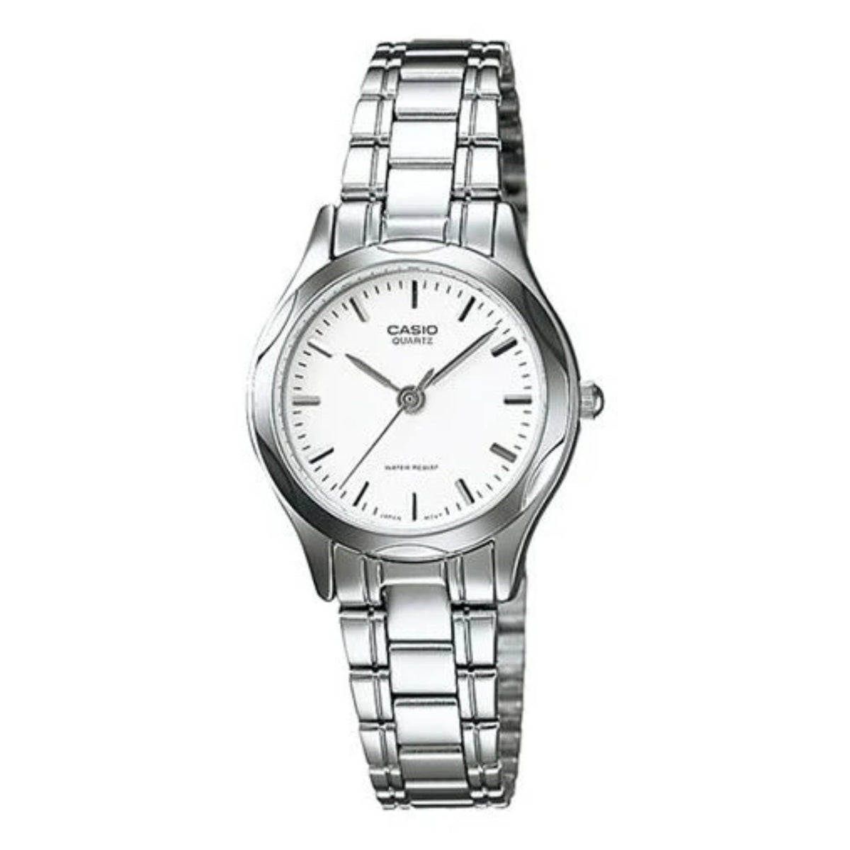 Casio Women’s White Dial Watch with Stainless Steel Bracelet - LTP-1275D-7A