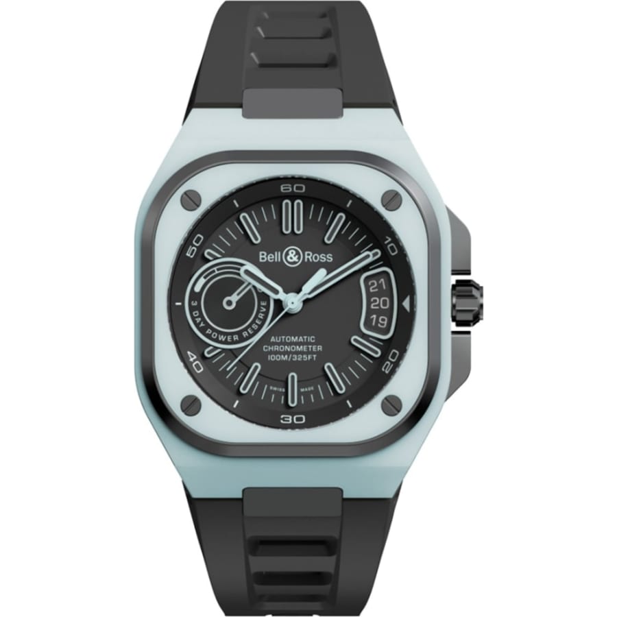 Bell & Ross BR-X5 Lum Limited Edition Automatic Black Dial Rubber Strap Men's Watch BRX5R-BLUM-TC/SRB