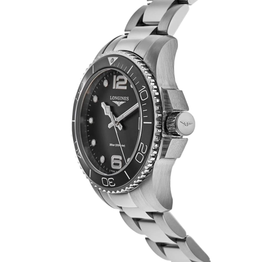 Longines HydroConquest Quartz Black Dial Stainless Steel Women's Watch L3.370.4.56.6