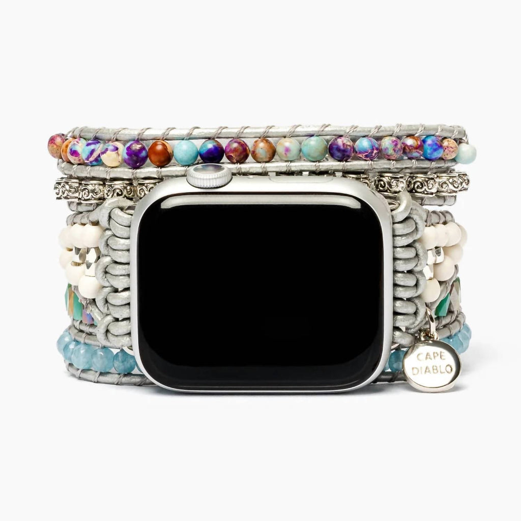 Women's Ocean Jasper Protection Apple Watch Strap In Multi