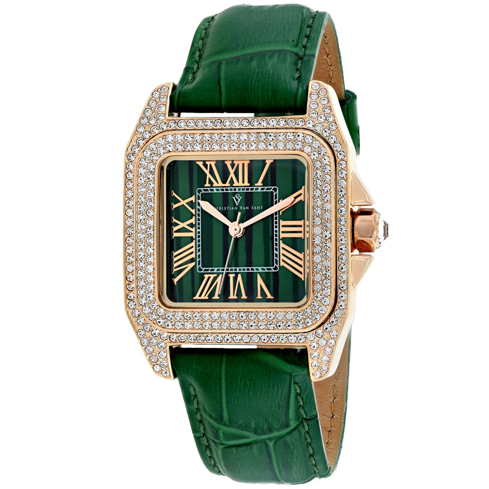 Christian Van Sant Women's Green dial Watch