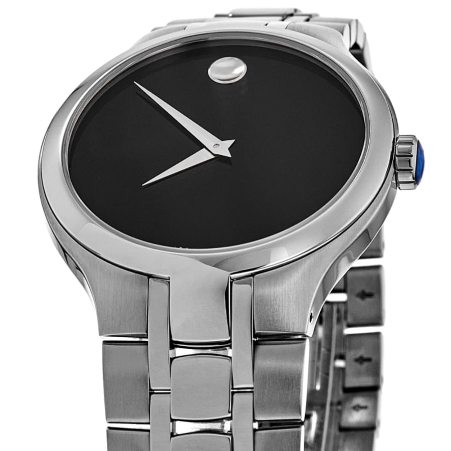 Movado Museum Black Dial Stainless Steel Men's Watch 0606367