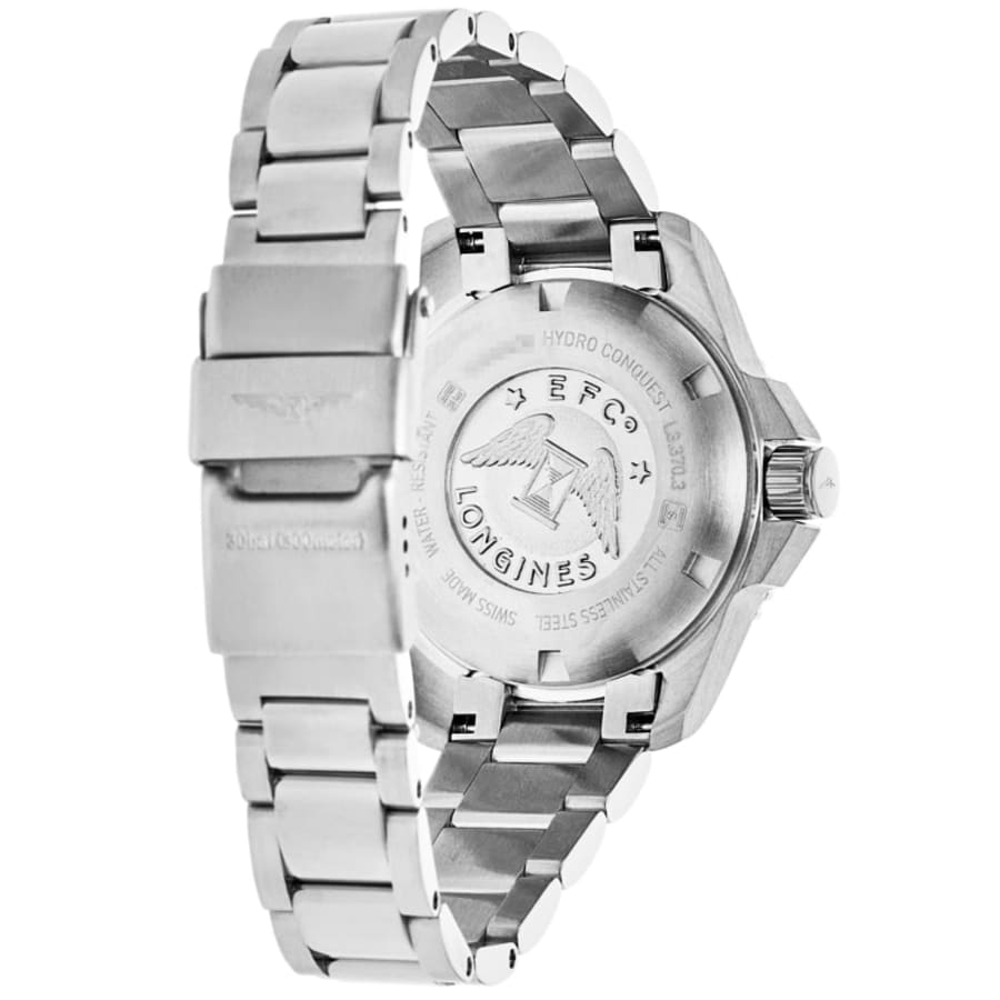 Longines HydroConquest Quartz Mother of Pearl Diamond Dial Steel Women's Watch L3.370.4.87.6