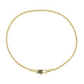 Rope Chain Bracelet in Yellow Gold Vermeil - 2mm