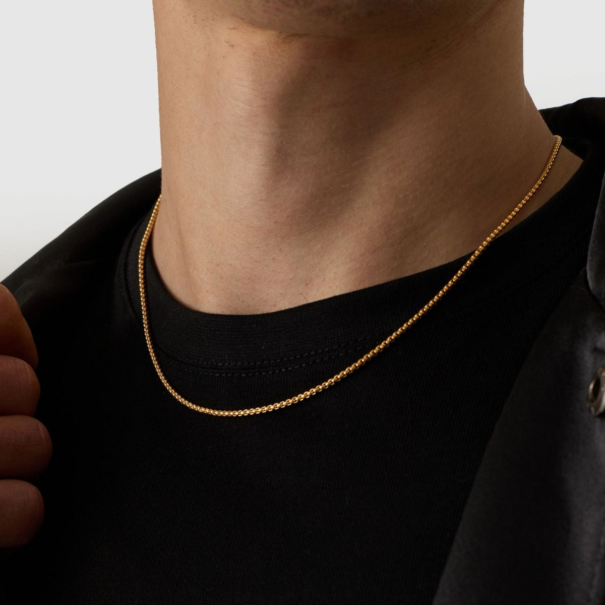 Round Box Chain (Gold) 2mm