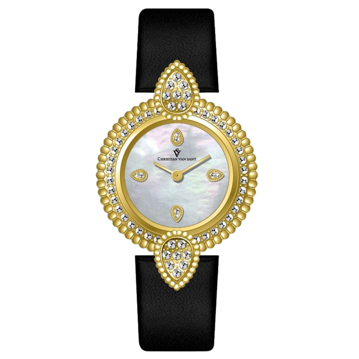 Christian Van Sant Women's Valor Silver Dial Watch