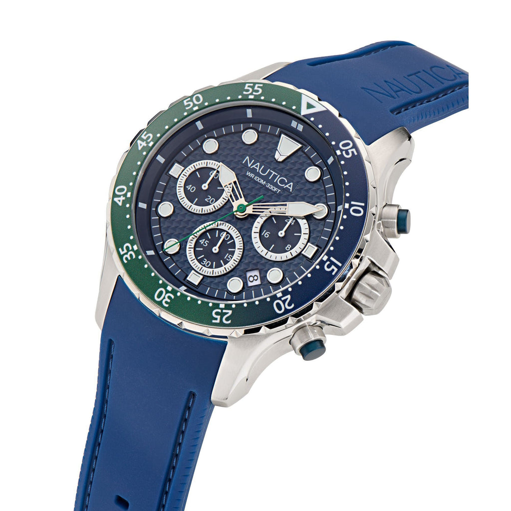 Nautica Nst Chronograph Silicone Watch
