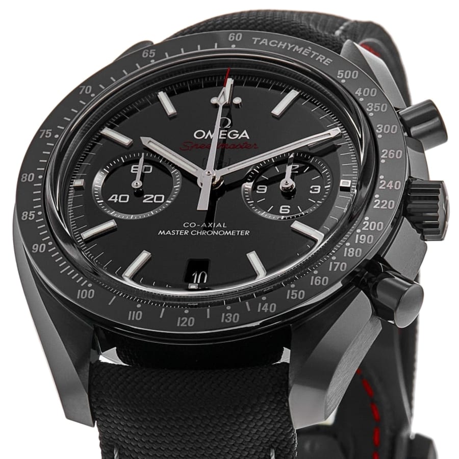 Omega Speedmaster Dark Side of the Moon Chronograph Automatic Black Dial Fabric Strap Men's Watch 310.92.44.51.01.002