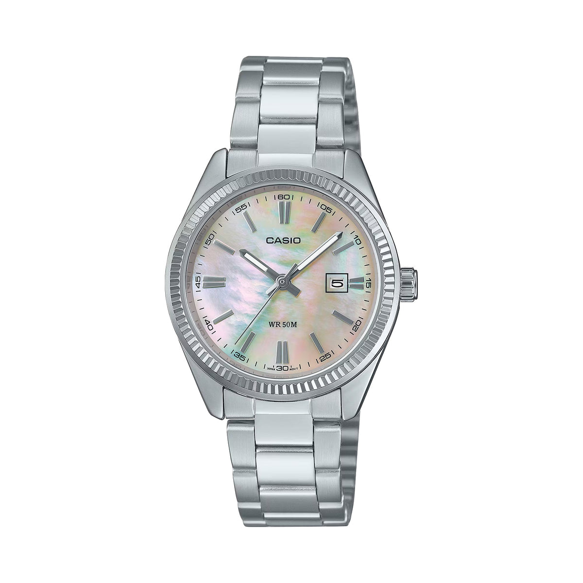Casio Women’s Pink Mother of Pearl Stainless Steel Watch - LTP-1302DS-4AVDF
