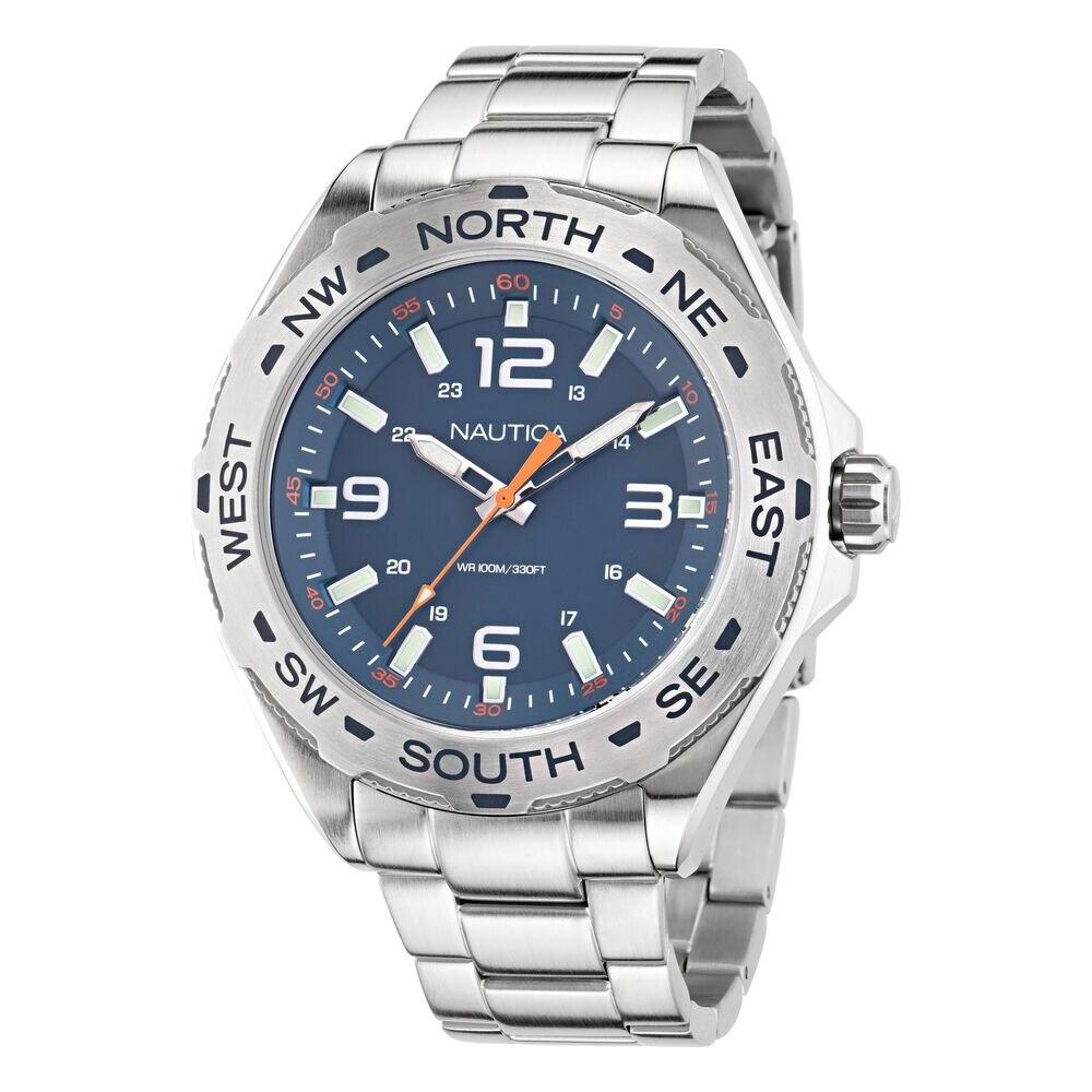 Nautica Clearwater Beach Stainless Steel  Mens Watch