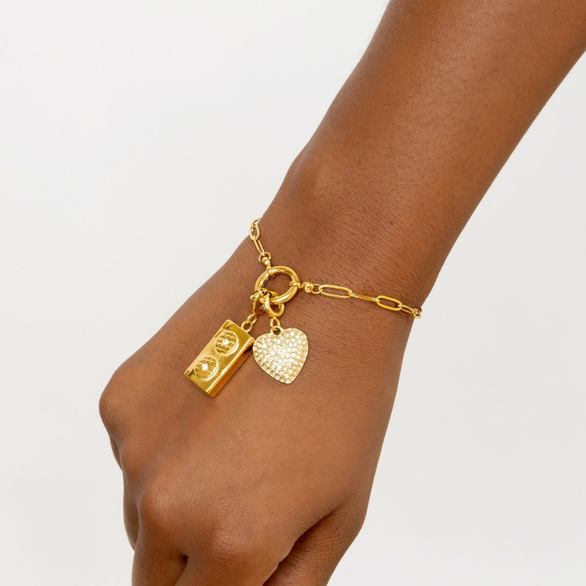 Iced Bubble Heart Charm