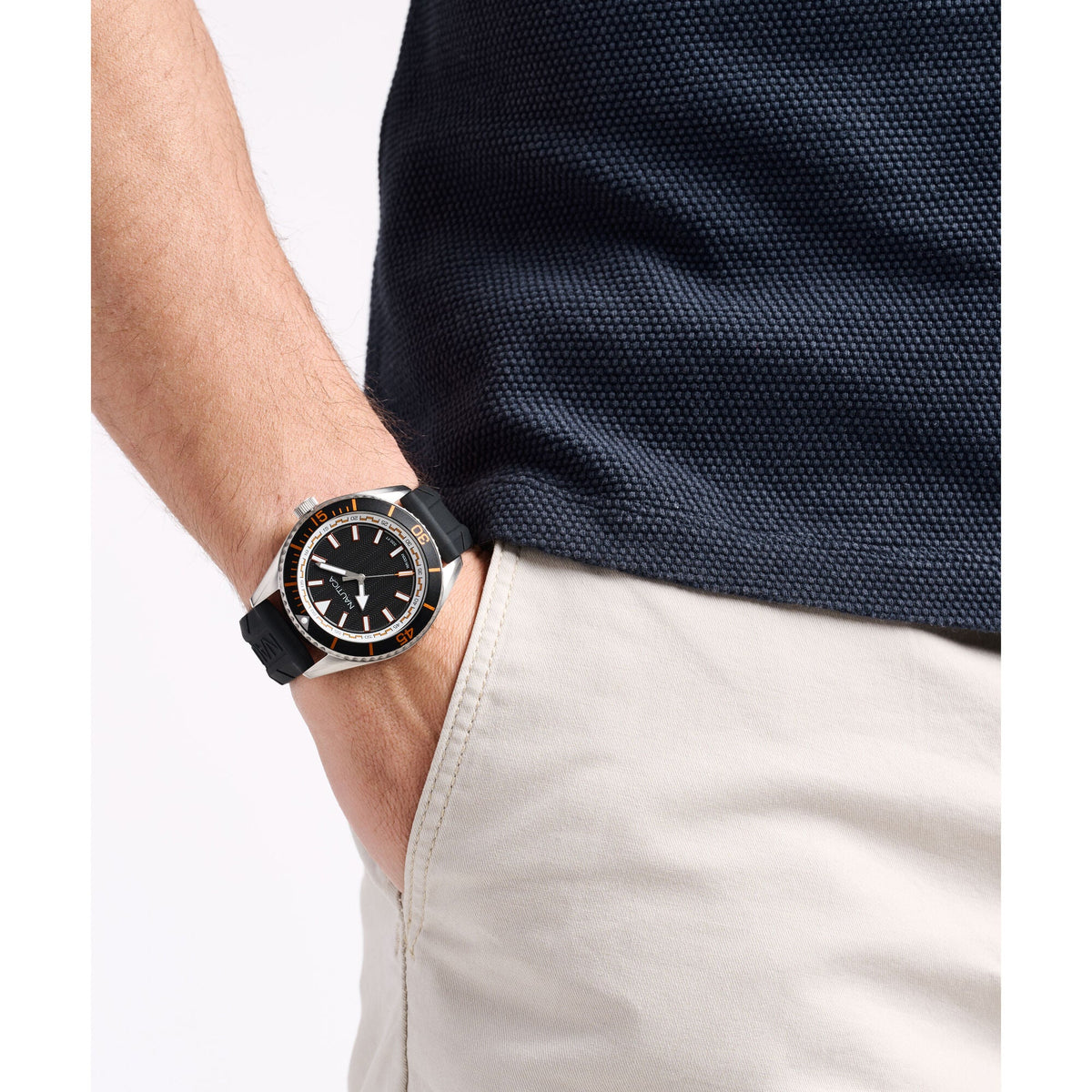 Nautica Mens Nct Windward Silicone Watch