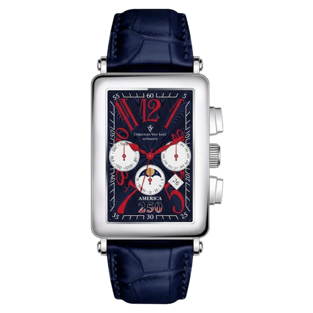 Christian Van Sant Men's Anniversary Blue Dial Watch
