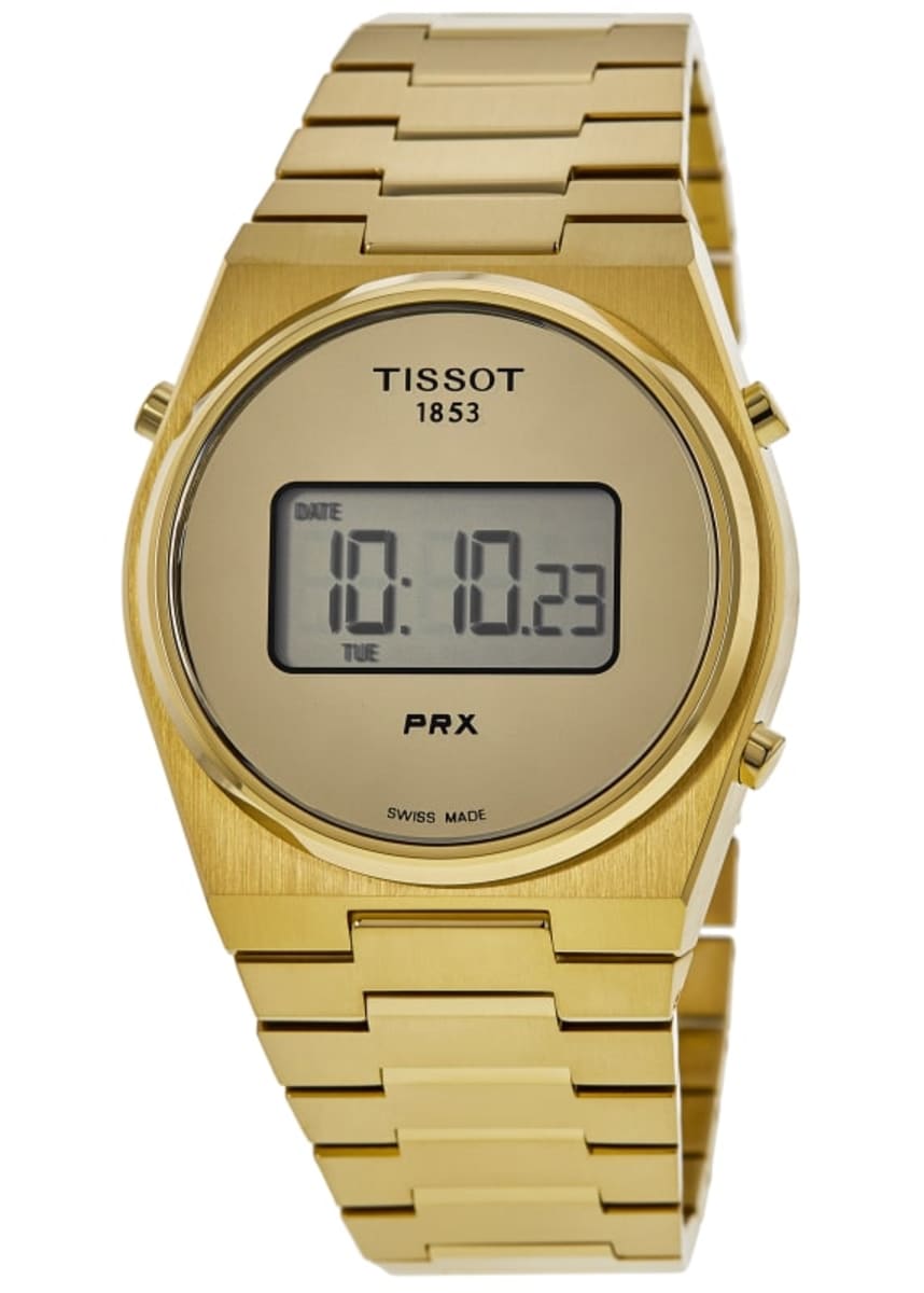 Tissot PRX Digital 35mm Quartz Yellow Gold Tone Steel Unisex Watch T137.263.33.020.00