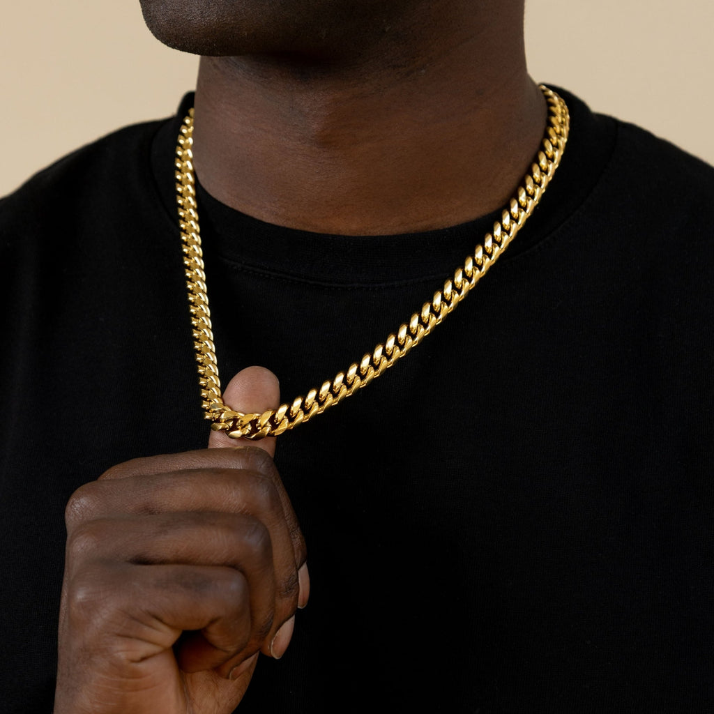 Mens Miami Cuban Link Chain - 10mm