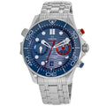 Omega Seamaster Diver 300M Chronograph Limited Edition 36'th America's Cup Blue Dial Stainless Steel Men's Watch 210.30.44.51.03.002