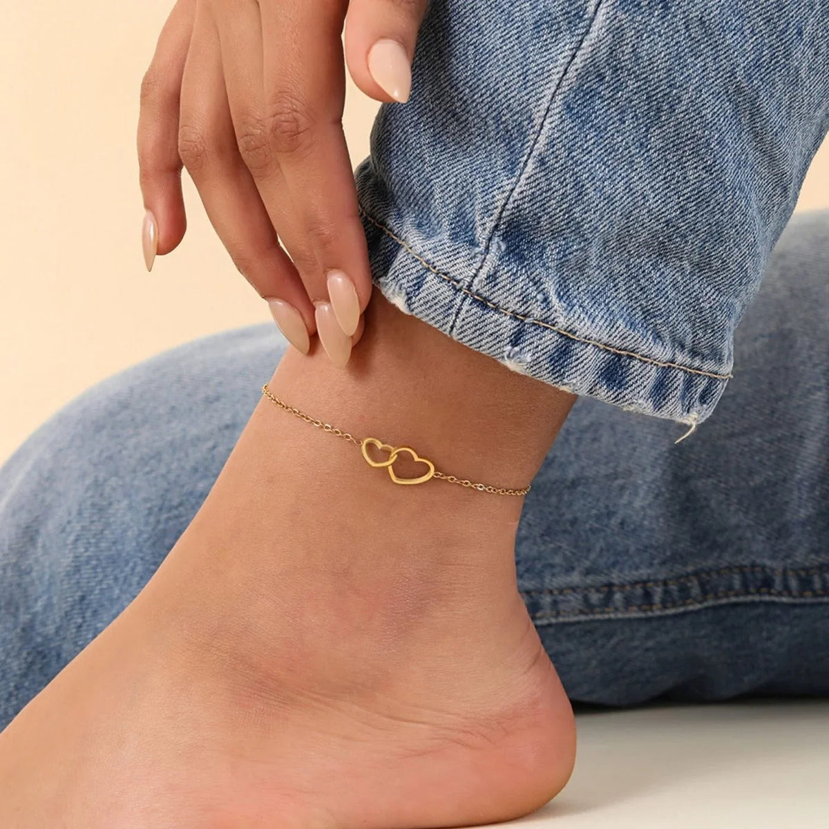 Heart Link Anklet