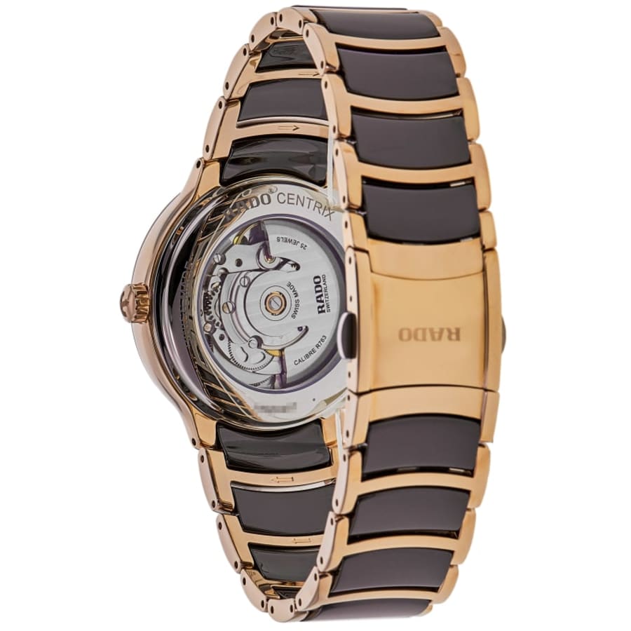 Rado Centrix Automatic Brown Dial Two-Tone Ceramic & Stainless Steel Unisex Watch R30017302
