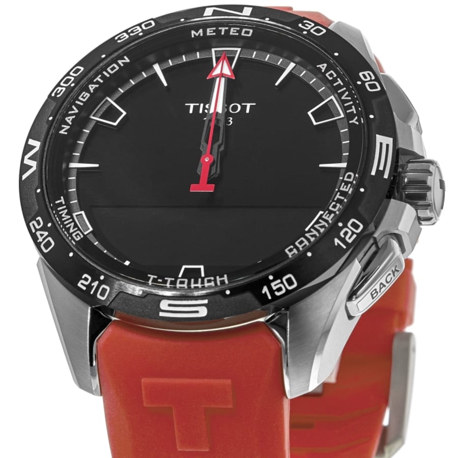 Tissot T-Touch Connect Solar Titanium Case Red Strap Men's Watch T121.420.47.051.01