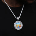 Large 3D Wheat Ear Custom Picture Pendant