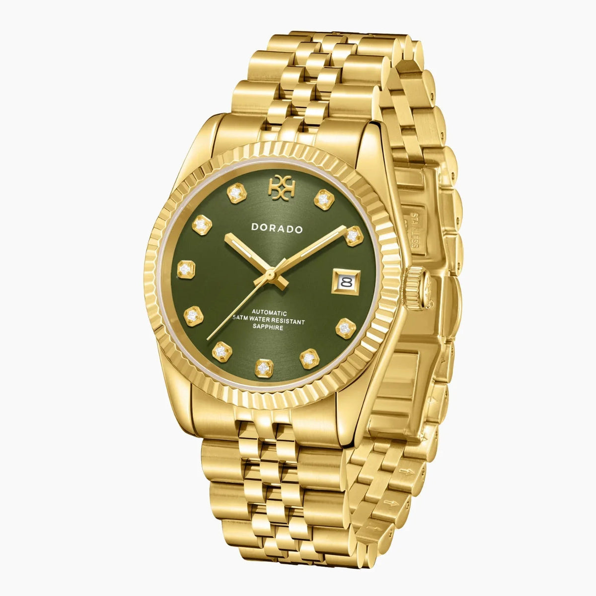 DORADO Gold Timeless Watch - Olive