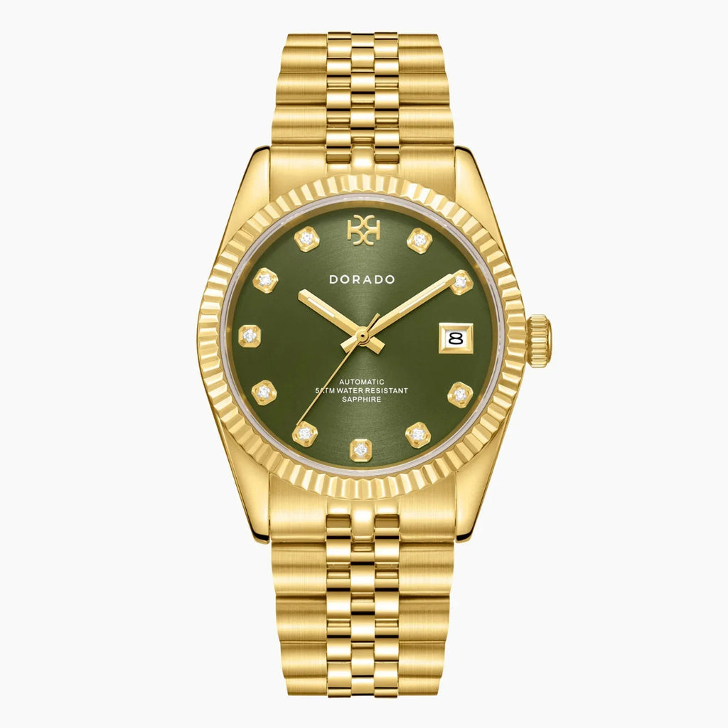 DORADO Gold Timeless Watch - Olive