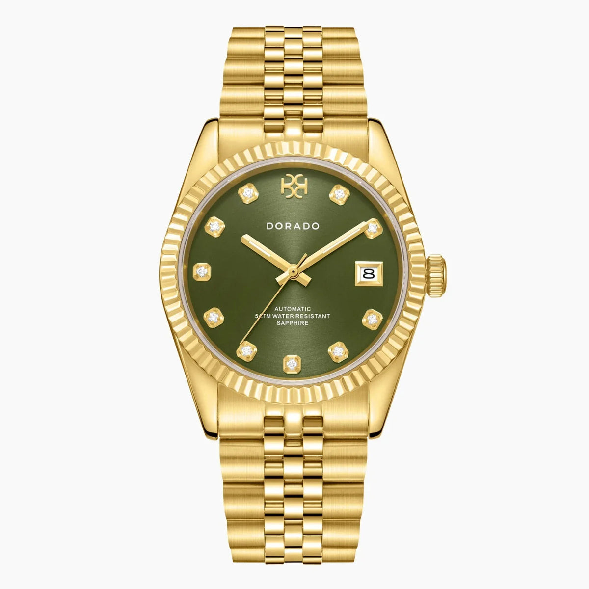 DORADO Gold Timeless Watch - Olive