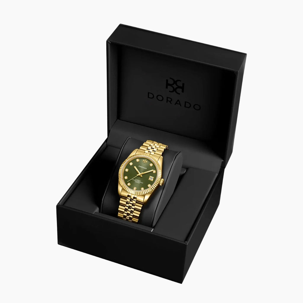DORADO Gold Timeless Watch - Olive