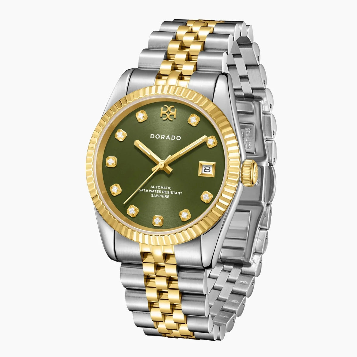 DORADO Two Tone Timeless Watch - Olive