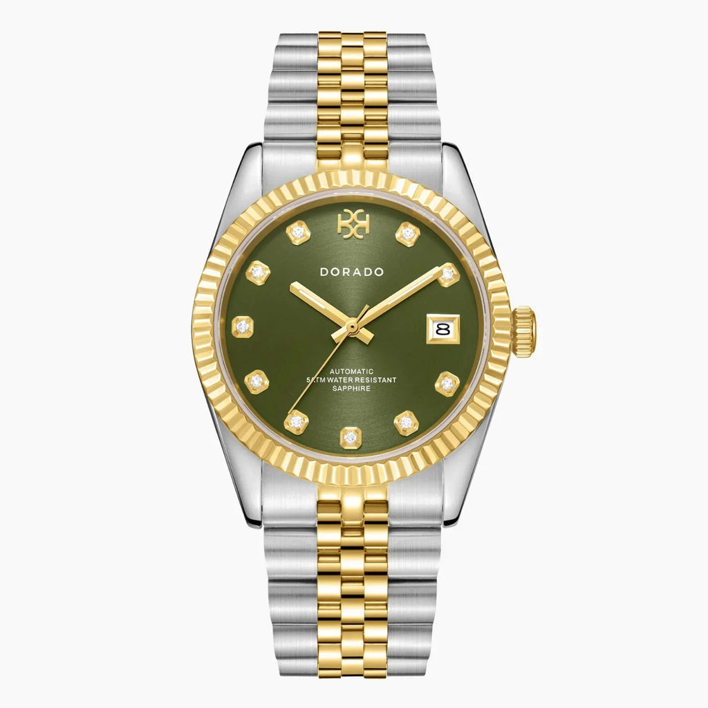 DORADO Two Tone Timeless Watch - Olive