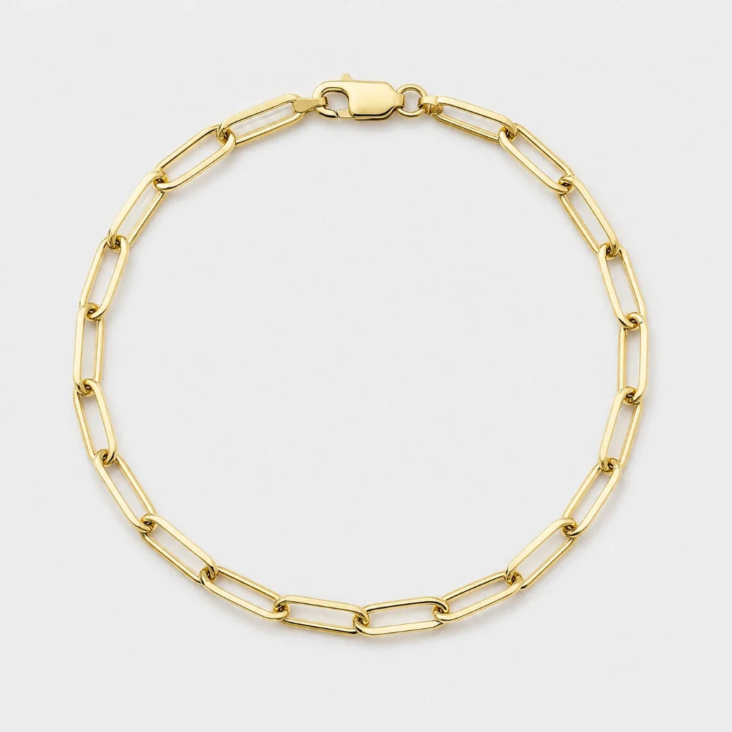 Paperclip Bracelet (Gold) - 3mm