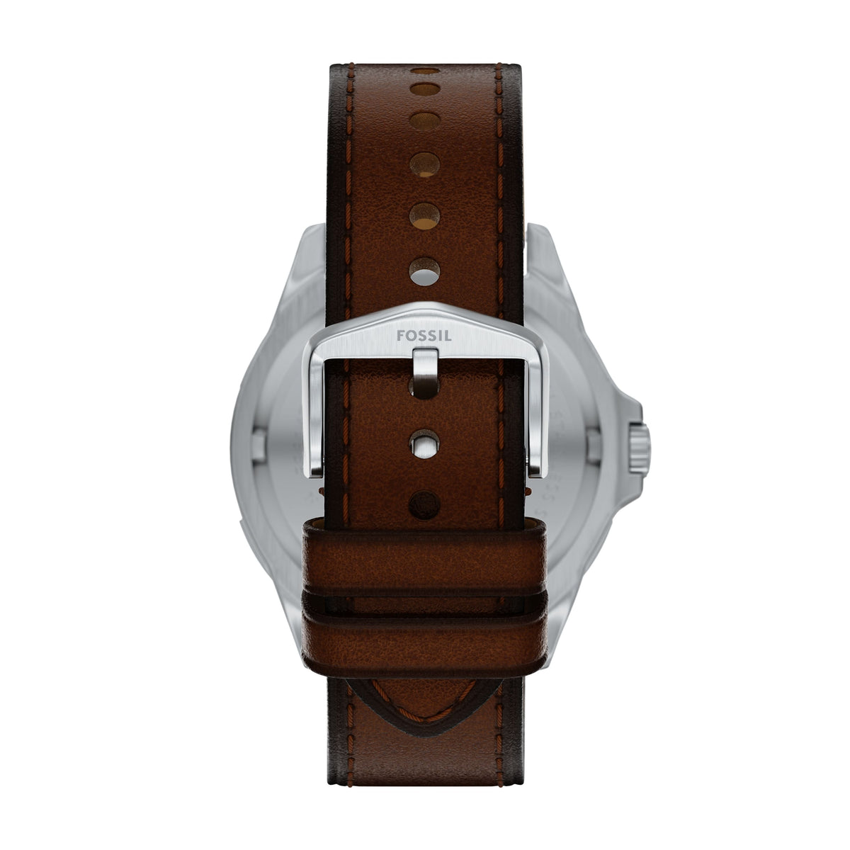 Fossil Men's Garrett 44mm Multifunction Brown Leather Watch