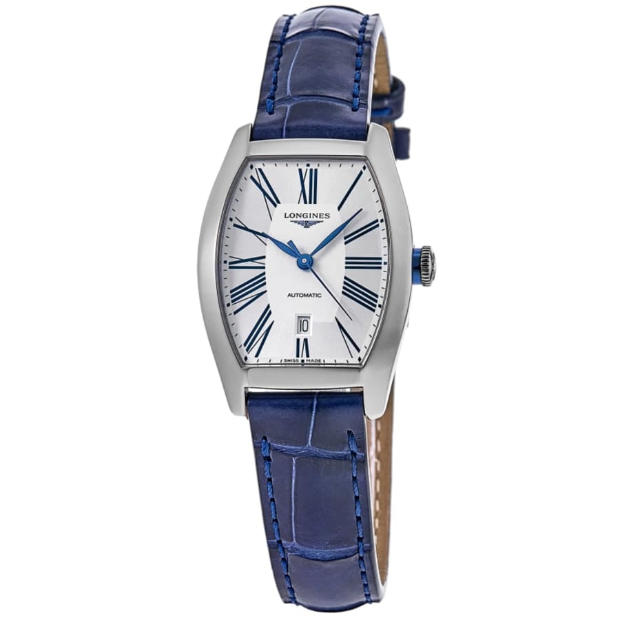 Longines Evidenza Automatic Silver Dial Leather Strap Women's Watch L2.142.4.70.2