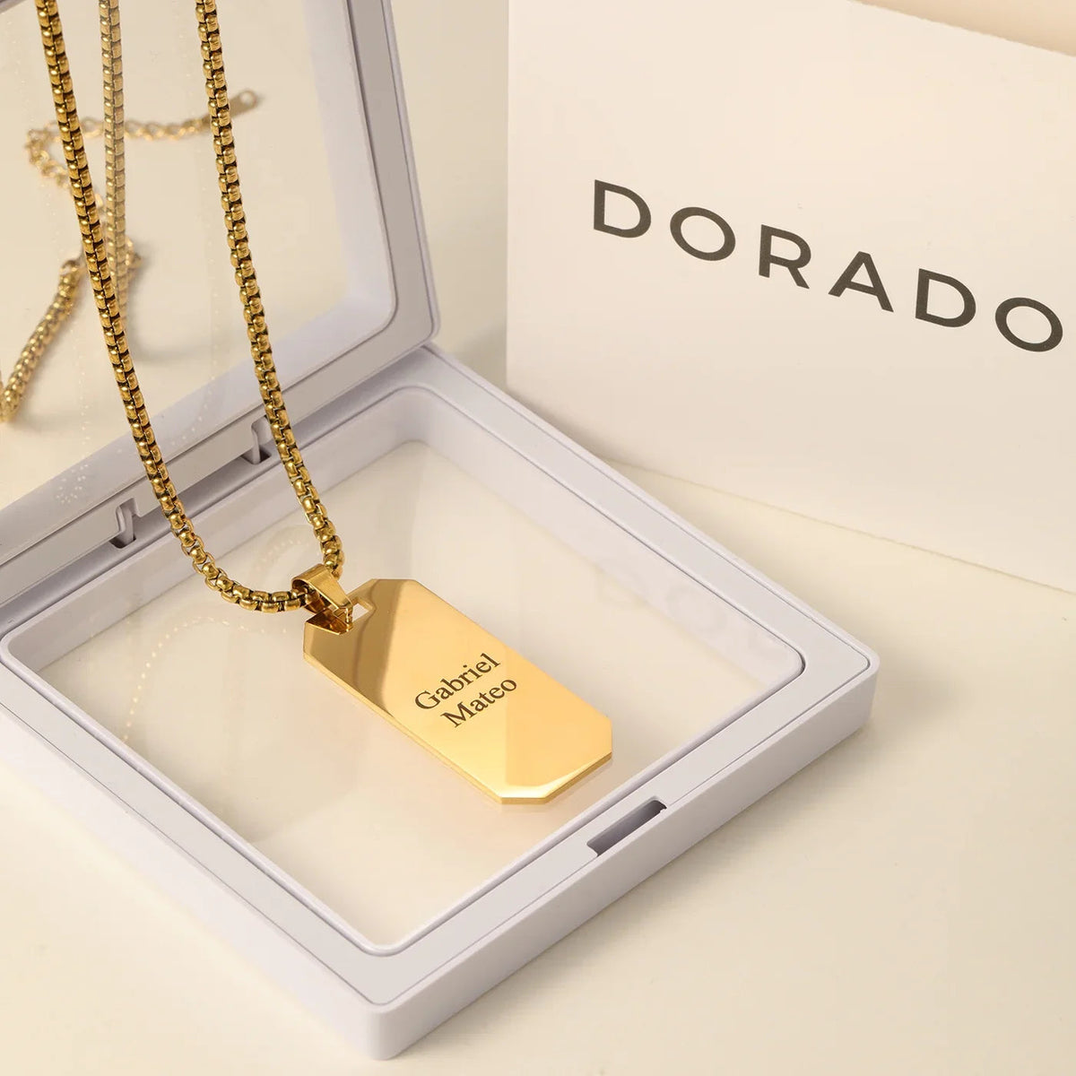 Mens Multi Name Dog Tag Pendant