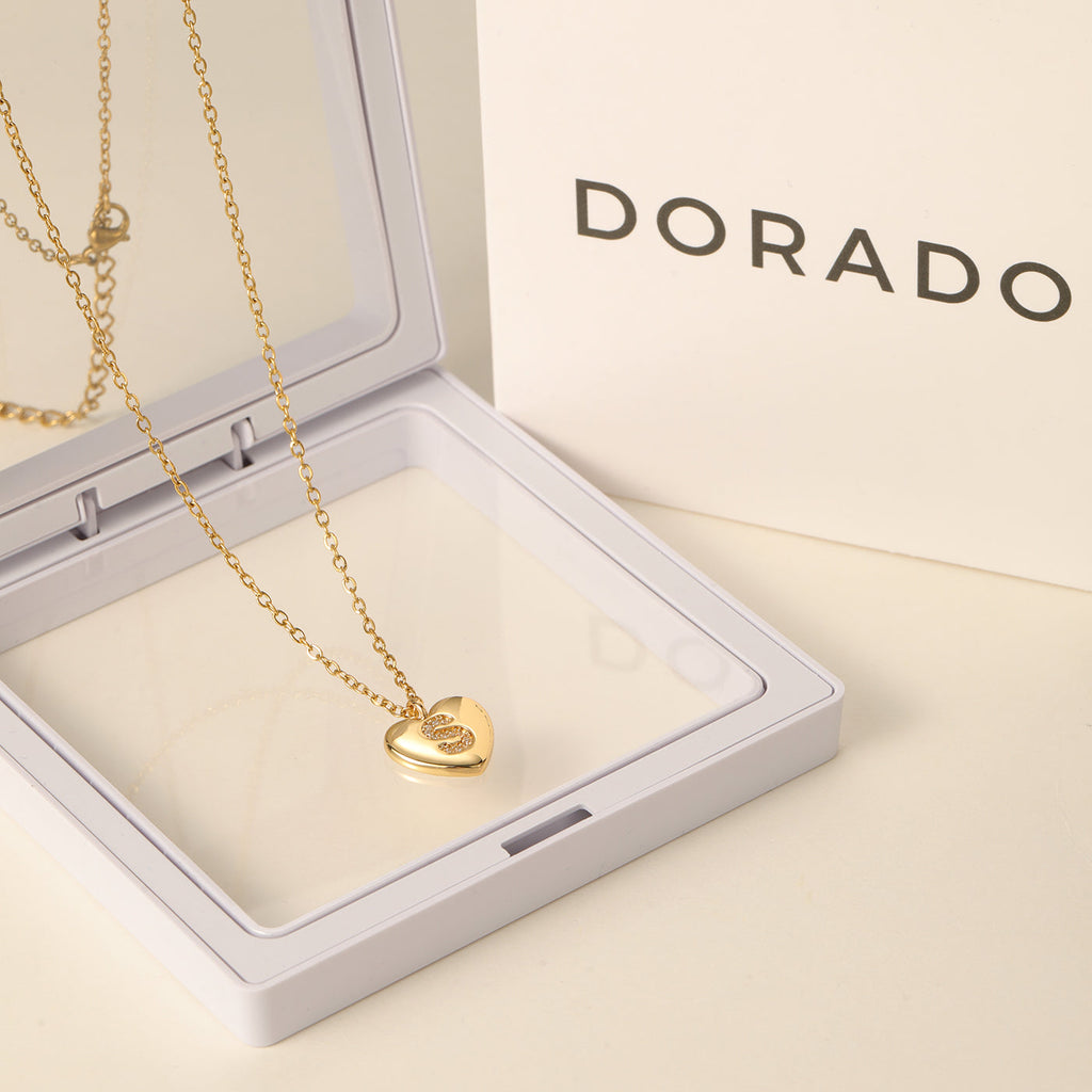 Heart Initial Pendant Necklace