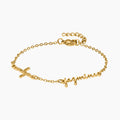 Script Two Name Bracelet