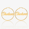 Classic Name Hoop Earrings