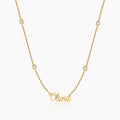 Kids Crystals Name Necklace