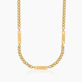 Mens Multi Name Necklace w/ Cuban Chain