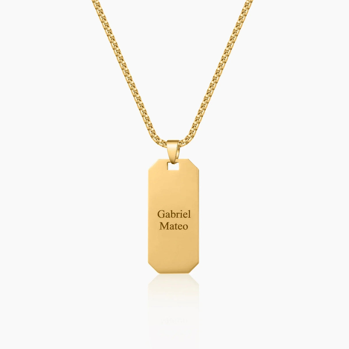 Mens Multi Name Dog Tag Pendant