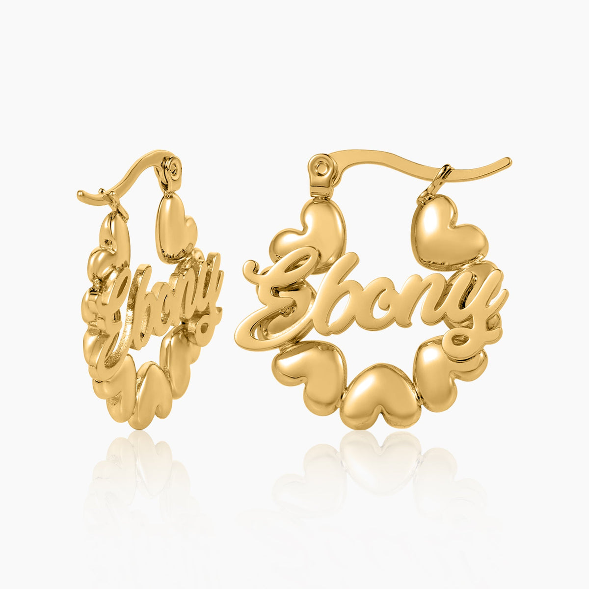 Kids Hearts Name Hoops