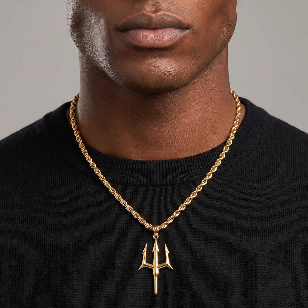 Trident Pendant (Gold)
