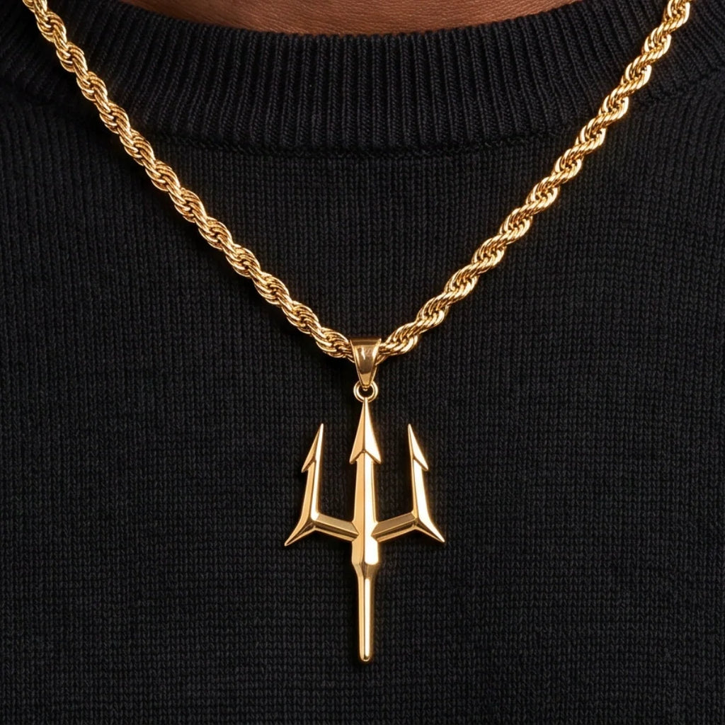 Trident Pendant (Gold)