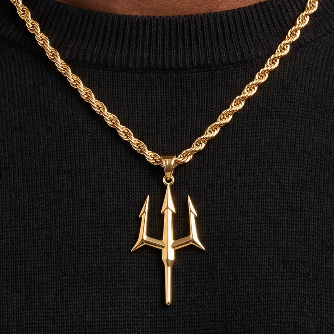Trident Pendant (Gold)