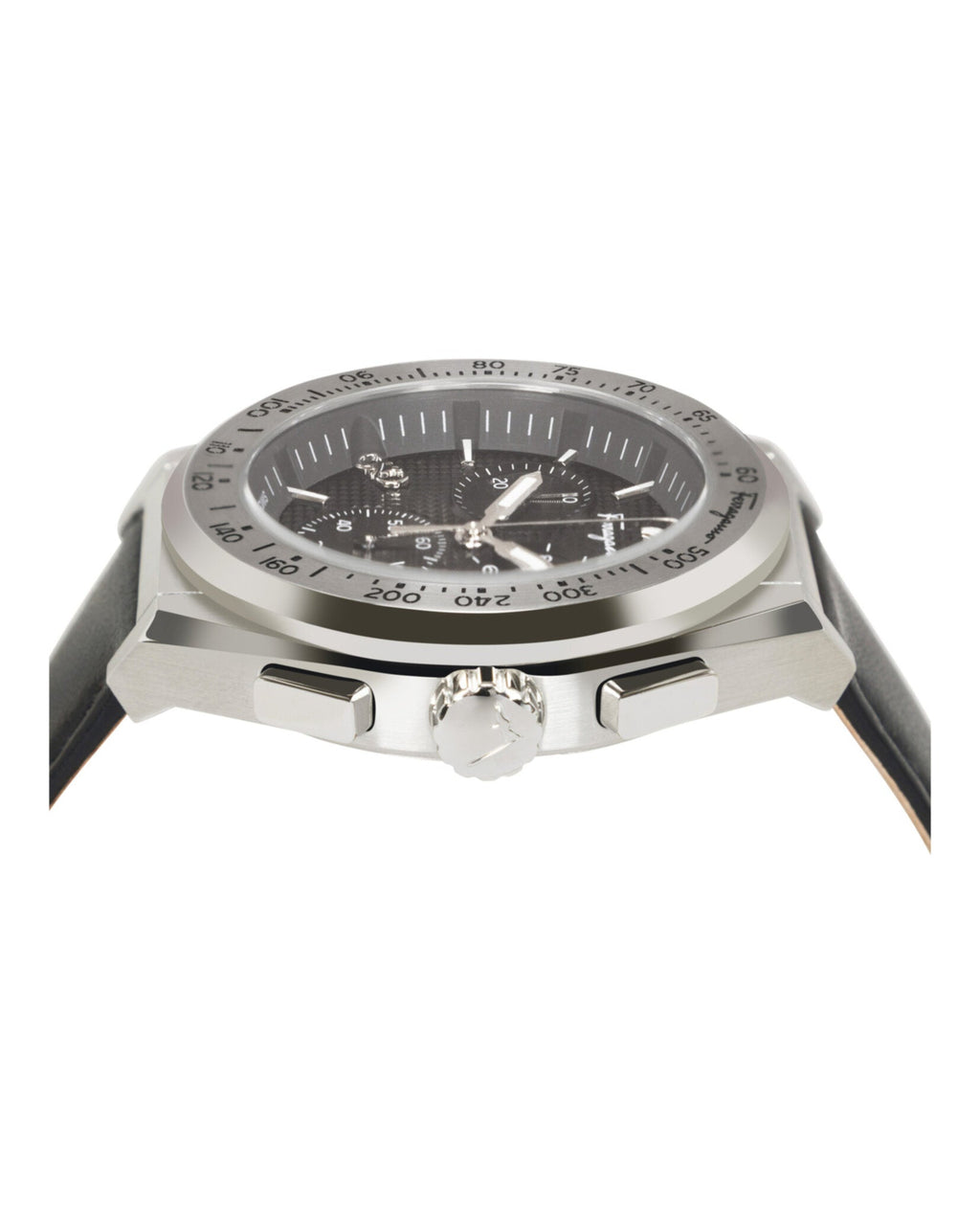 Ferragamo Chrono Sport Leather Watch