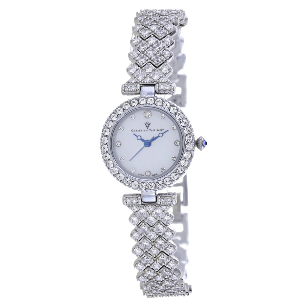 Christian Van Sant Women's Romana White Round 25mm