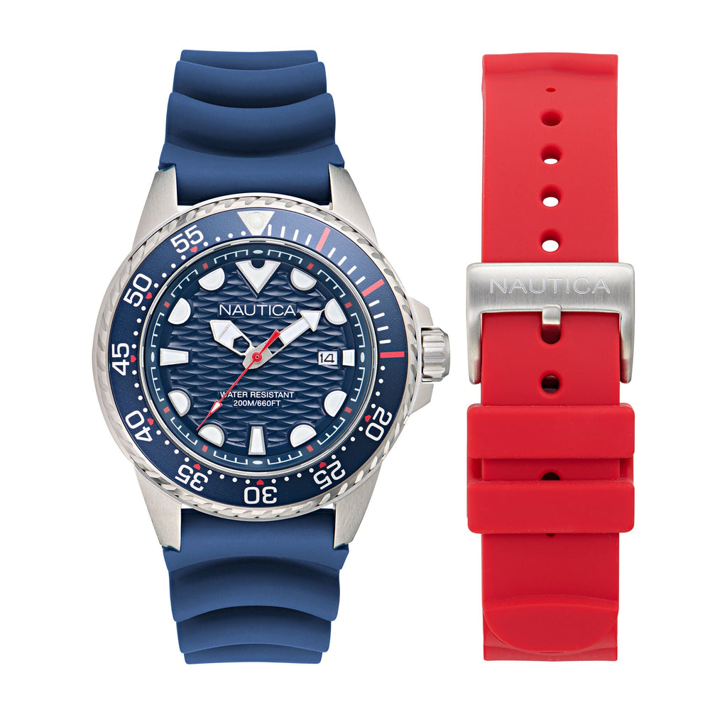 Nautica Nct Sea Dive Silicone Watch Box Set