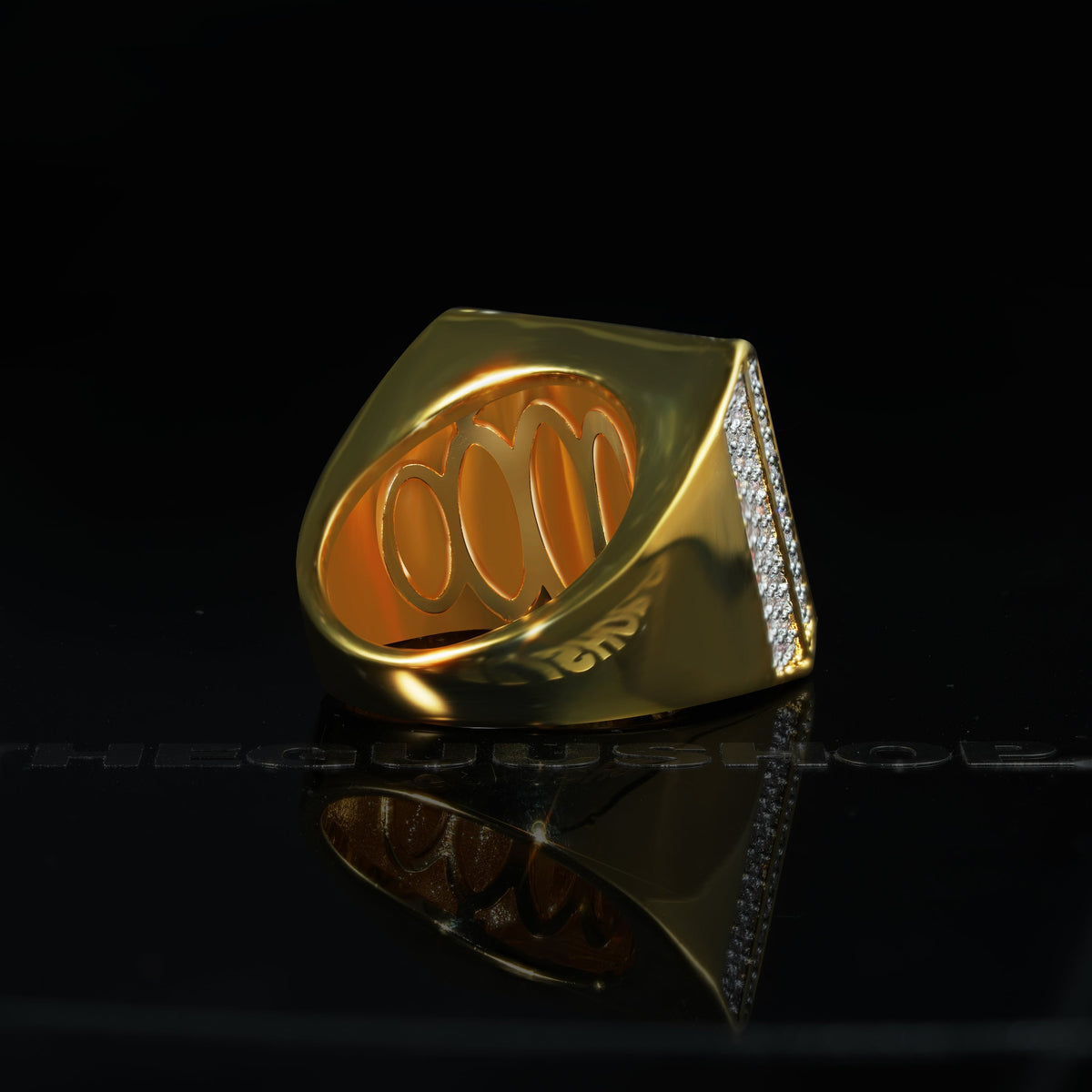 Official Limited Micro-inlay CZ  Square Ring